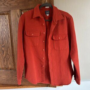 J. Crew Orange Rust Overshirt Size M